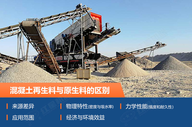 混凝土再生料與原生料的區別_混凝土再生料粉碎機價格