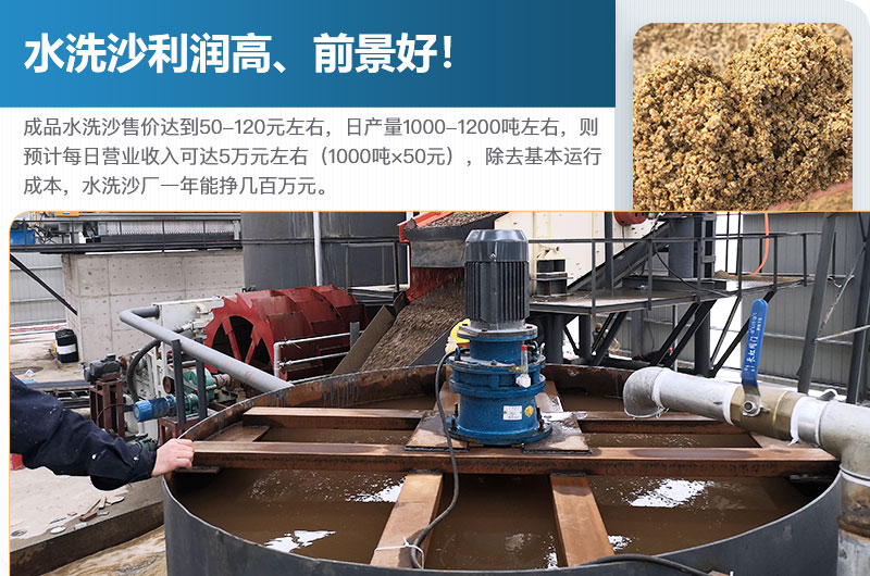 水洗砂的原料是什么？水洗沙一年能掙多少錢？