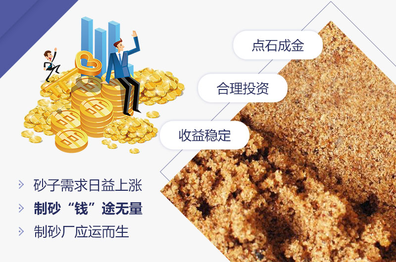 石頭制砂低投資，高收益